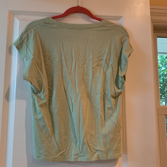 Zara V-neck t shirt in light green! Size small! Never worn! - Picture 5 of 6